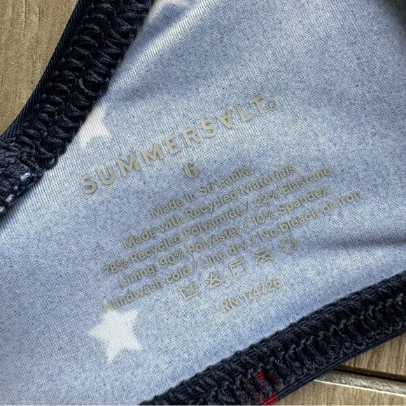 Summersalt The Oasis Bikini Top Scatter Stars In Deep Sea  | NWT | Size: 6 - Picture 5 of 7